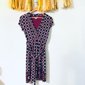 Liz Claiborne Jersey V-neck Career Dress